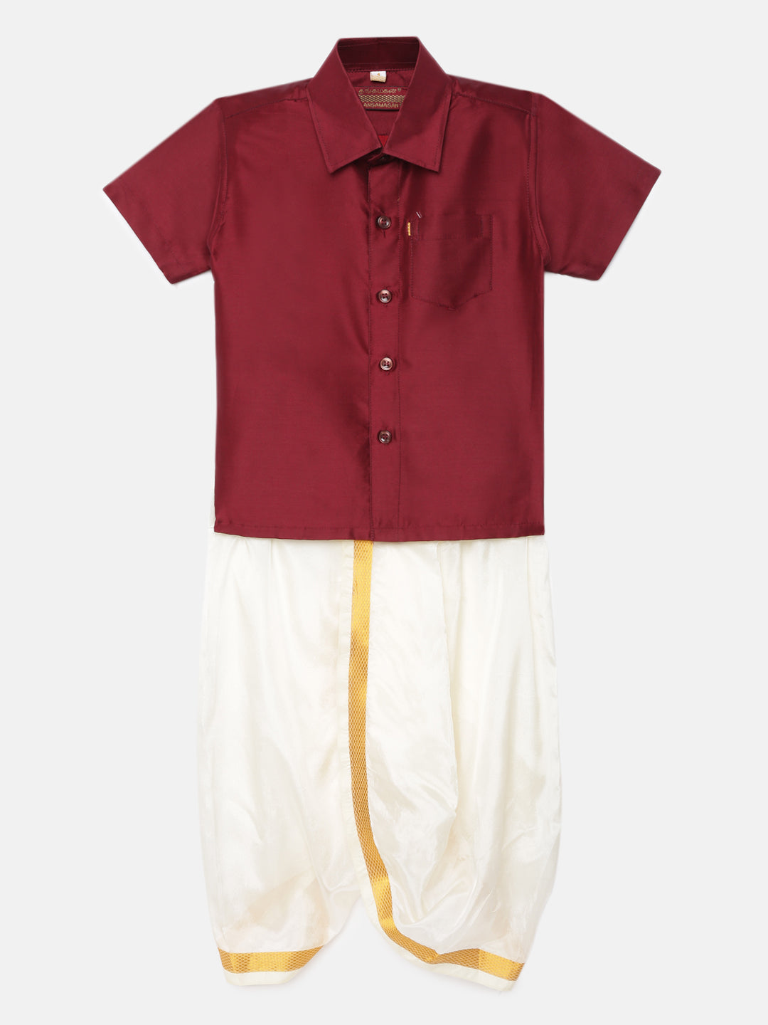 14. Boys Panjagajam & Shirt Set