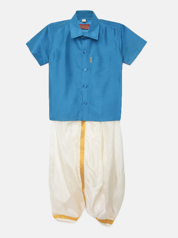 37. Boys Panjagajam & Shirt Set