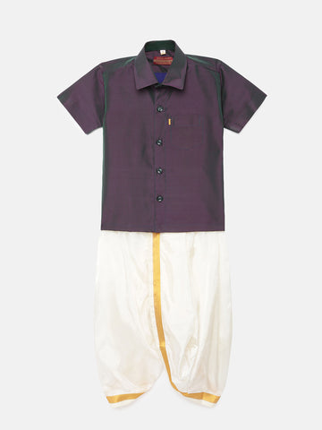 34. Boys Panjagajam & Shirt Set