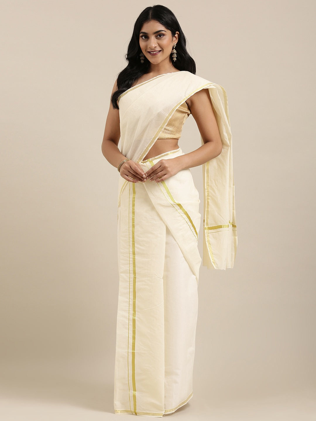 KERALA COTTON SET MUNDU SAREE TSTAG3055SDGN