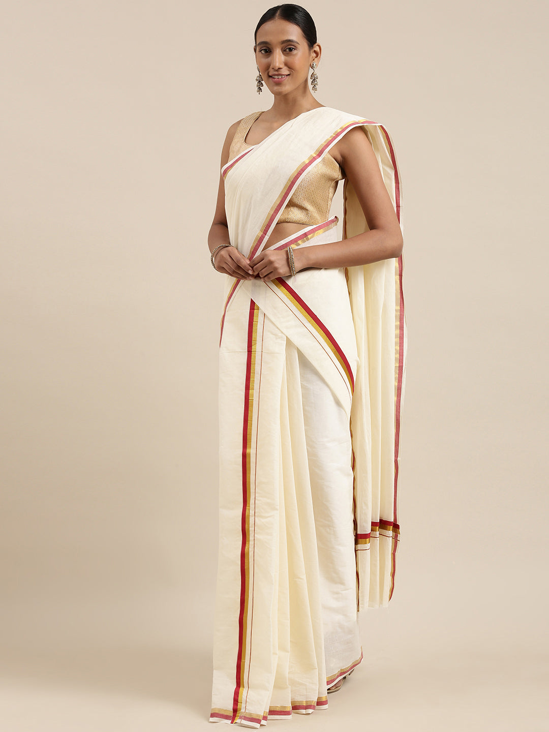 KERALA COTTON SET MUNDU SAREE TSTAG3036SJAR