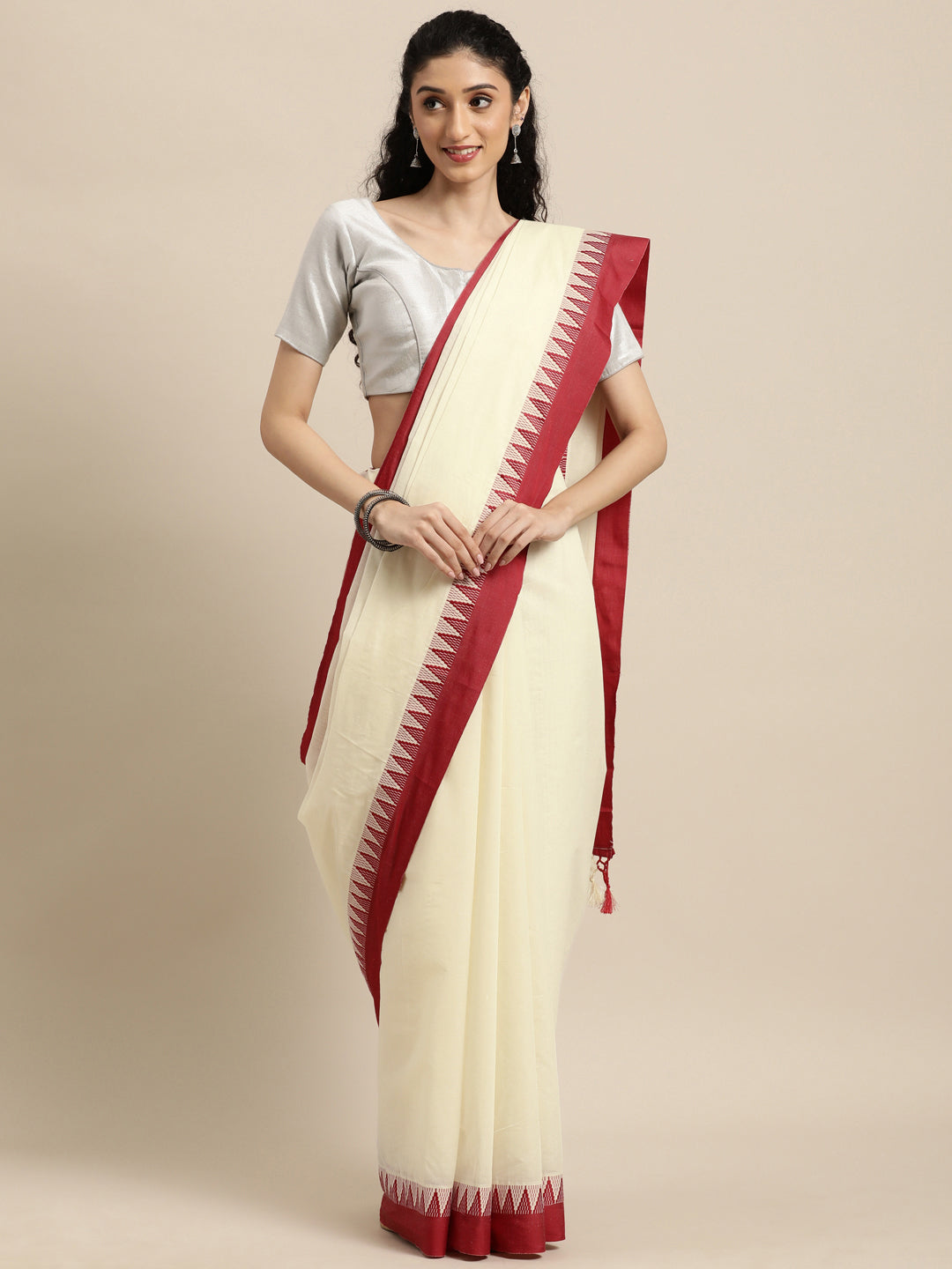 Tarini ( Pure Pattu Saree Handwoven + Blouse Piece)