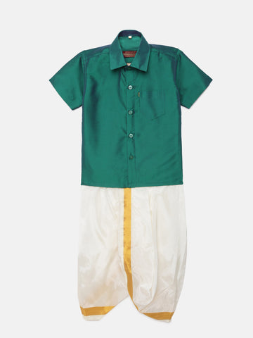 28. Boys Panjagajam & Shirt Set