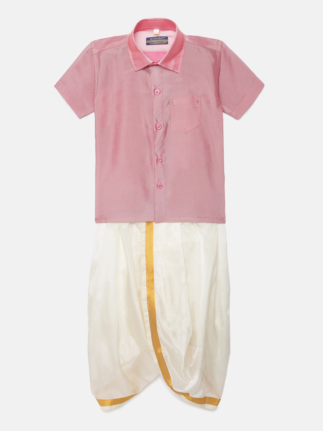 47. Boys Panjagajam & Shirt Set