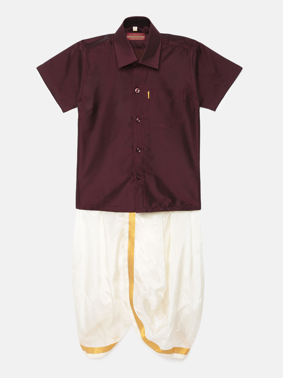 6. Boys Panjagajam & Shirt Set