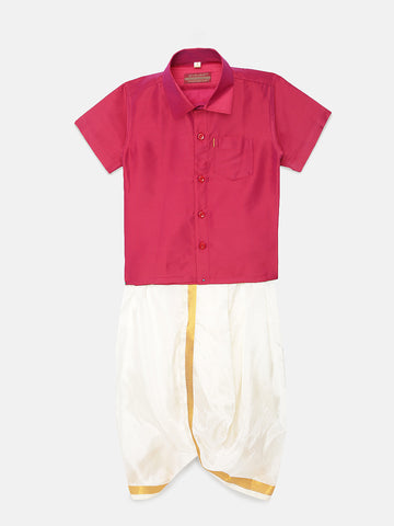 41. Boys Panjagajam & Shirt Set