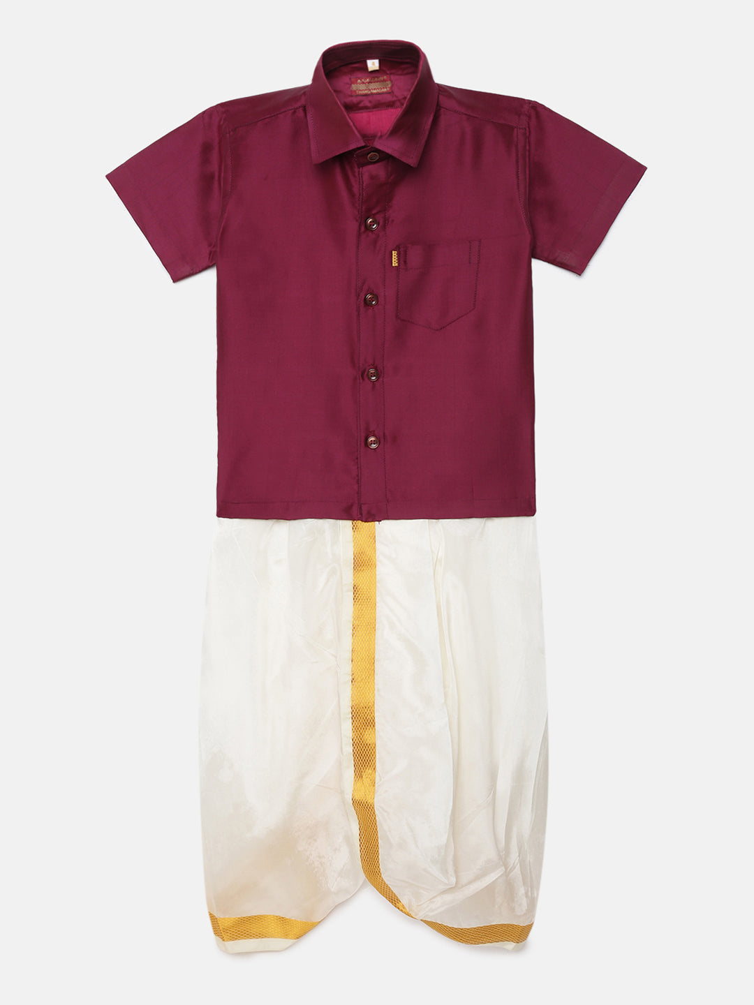 9. Boys Panjagajam & Shirt Set