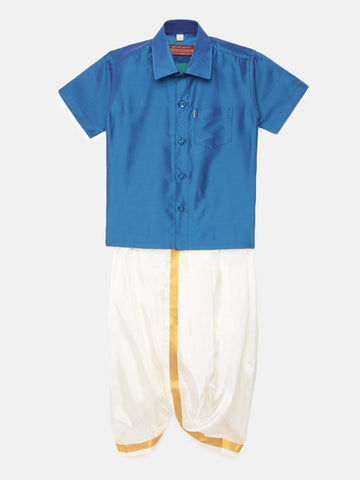 13. Boys Panjagajam & Shirt Set