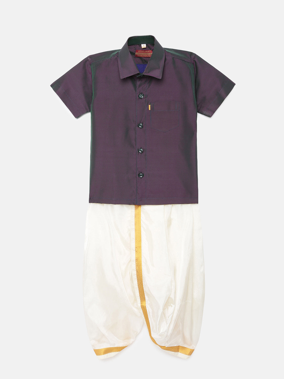 34. Boys Panjagajam & Shirt Set